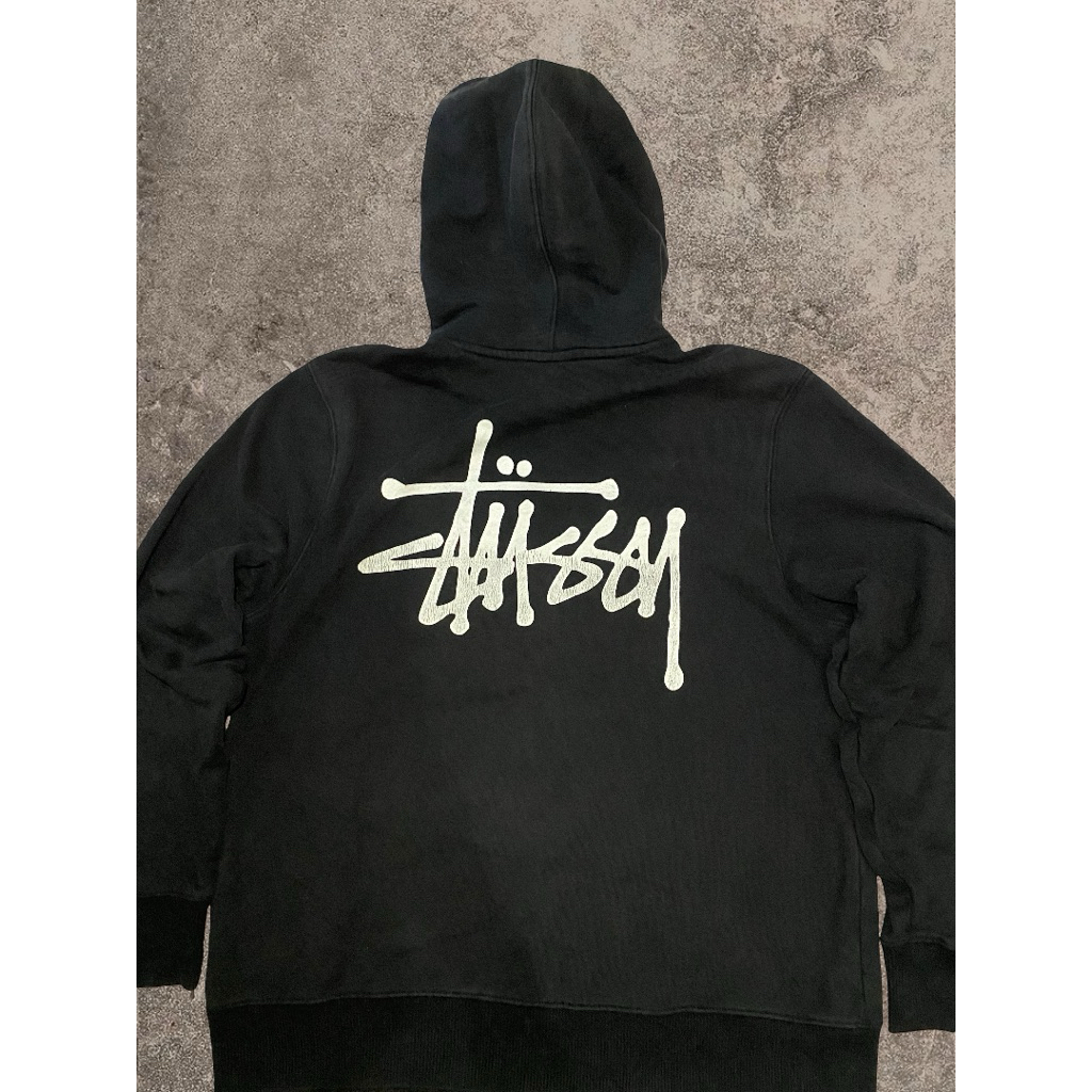 HOODIE STUSSY BASIC BLACK