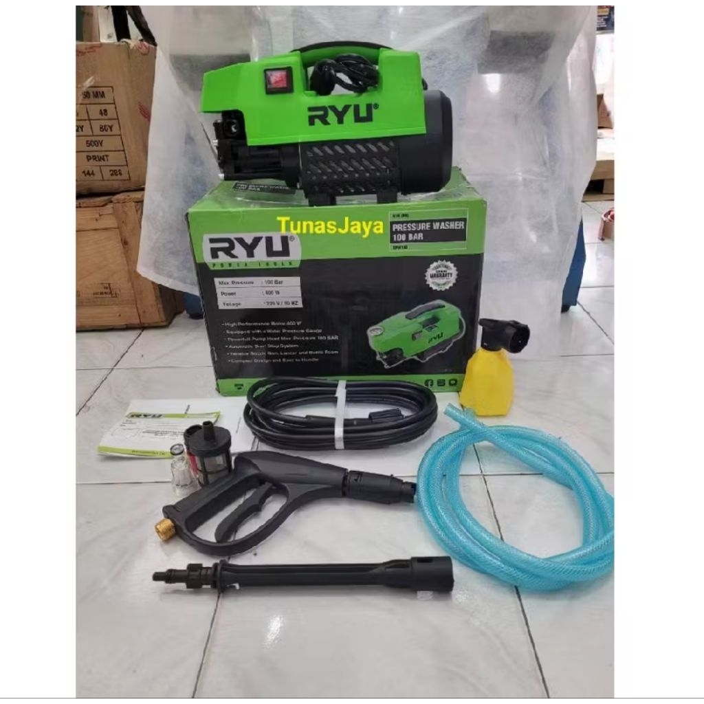 RYU RPW100 JET CLEANER MESIN CUCI MOBIL MOTOR AC RYU RPW 100