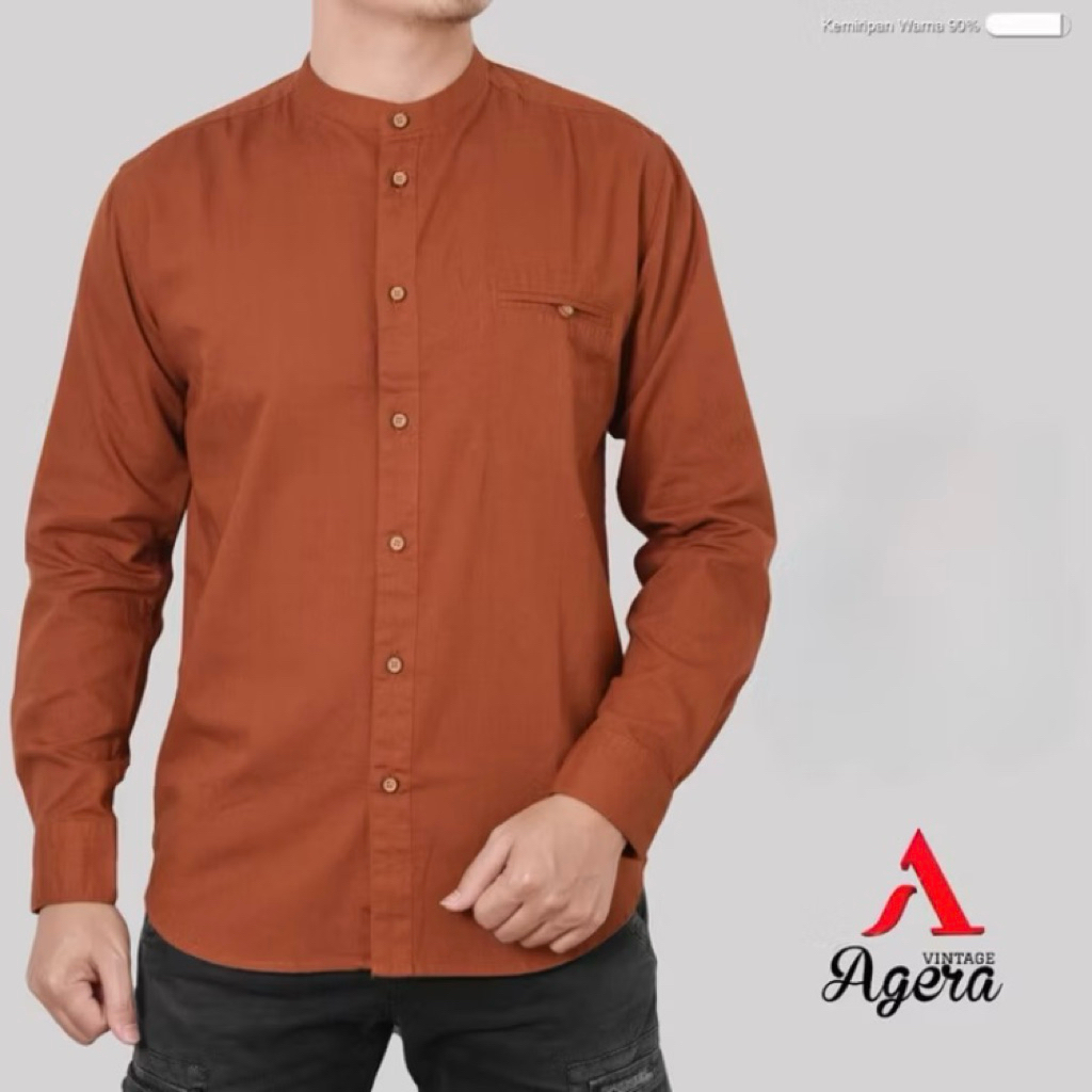 KEMKO AGERA LENGAN PANJANG//BAJU MUSLIM LENGAN PANJANG BAHAN KATUN PREMIUM BY AGERA VINTAGE