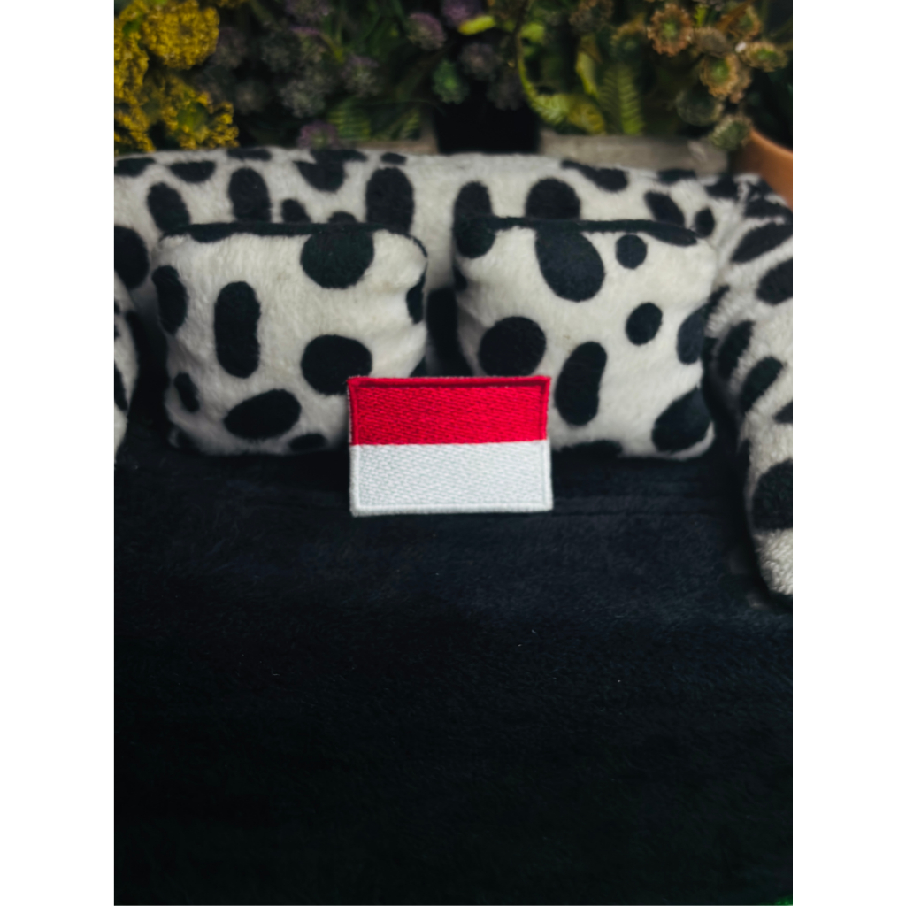 PATCH BENDERA MERAH PUTIH | BORDIR LOGO BENDERA | BENDERA MERAH PUTIH