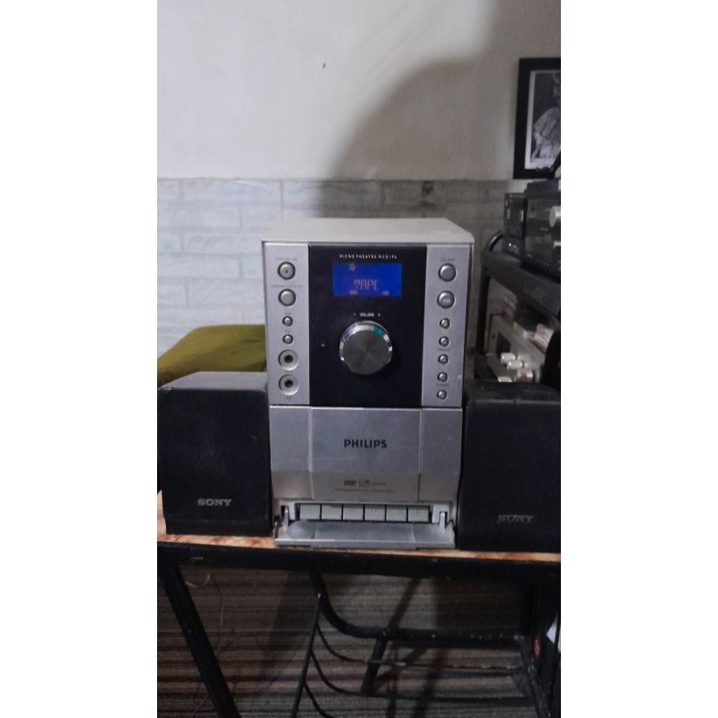compo philps & speaker sony 3inch