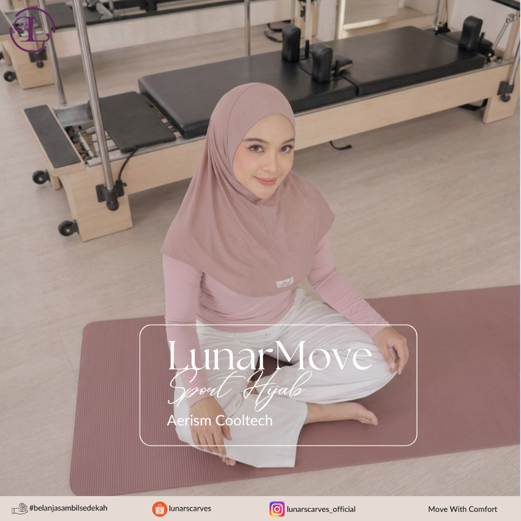 LunarMove - Sport Hijab Instan|Hijab Sport Adem|Hijab Aerism Daily