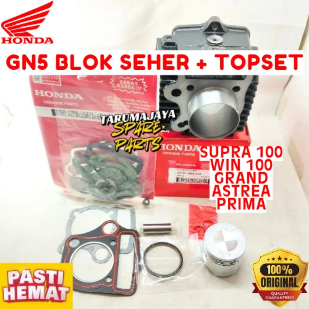 BLOK SEHER + TOPSET ORIGINAL HONDA KODE GN5, BLOK SEHER + TOPSET SUPRA 100, BLOK SEHER + TOPSET WIN 