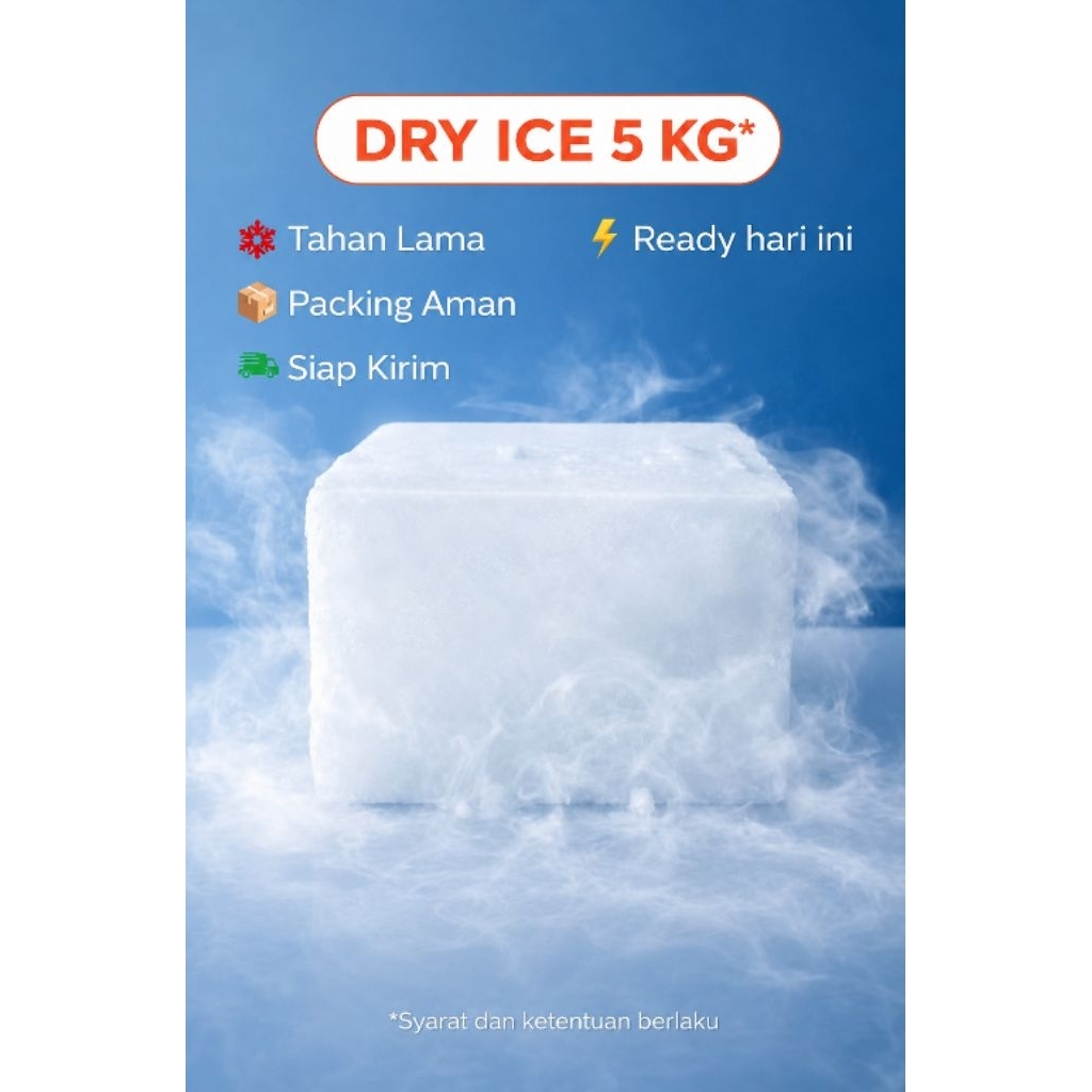 Dry ice kering 5 kg murah