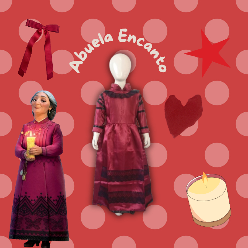 Abuela Encanto/Kostum Abuela Encanto/Encanto Cosplay Abuela Alma Madrigal untuk Girl dan Dewasa