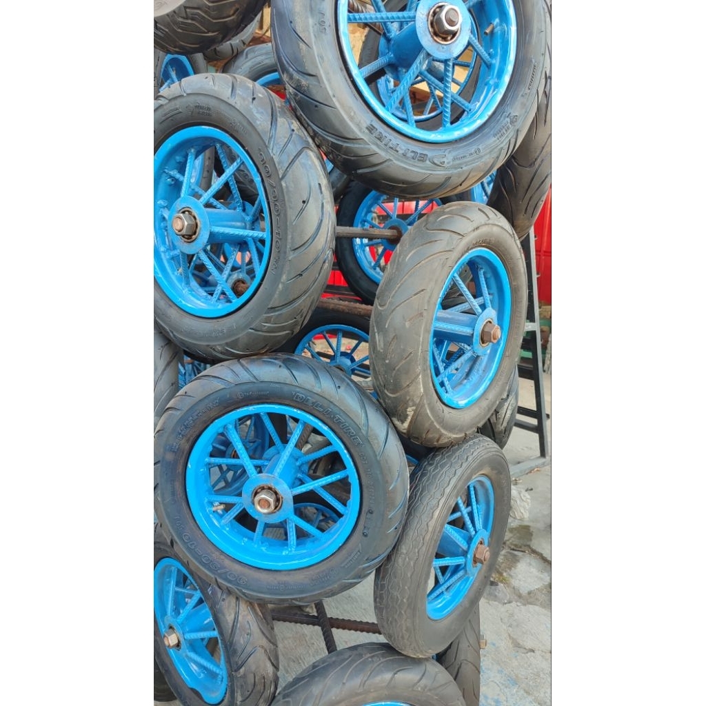 Roda Gerobak Ban Vespa Ring 10