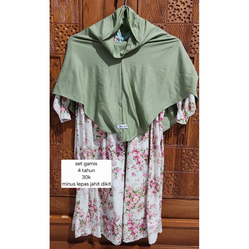 pl set gamis anak 5 tahun