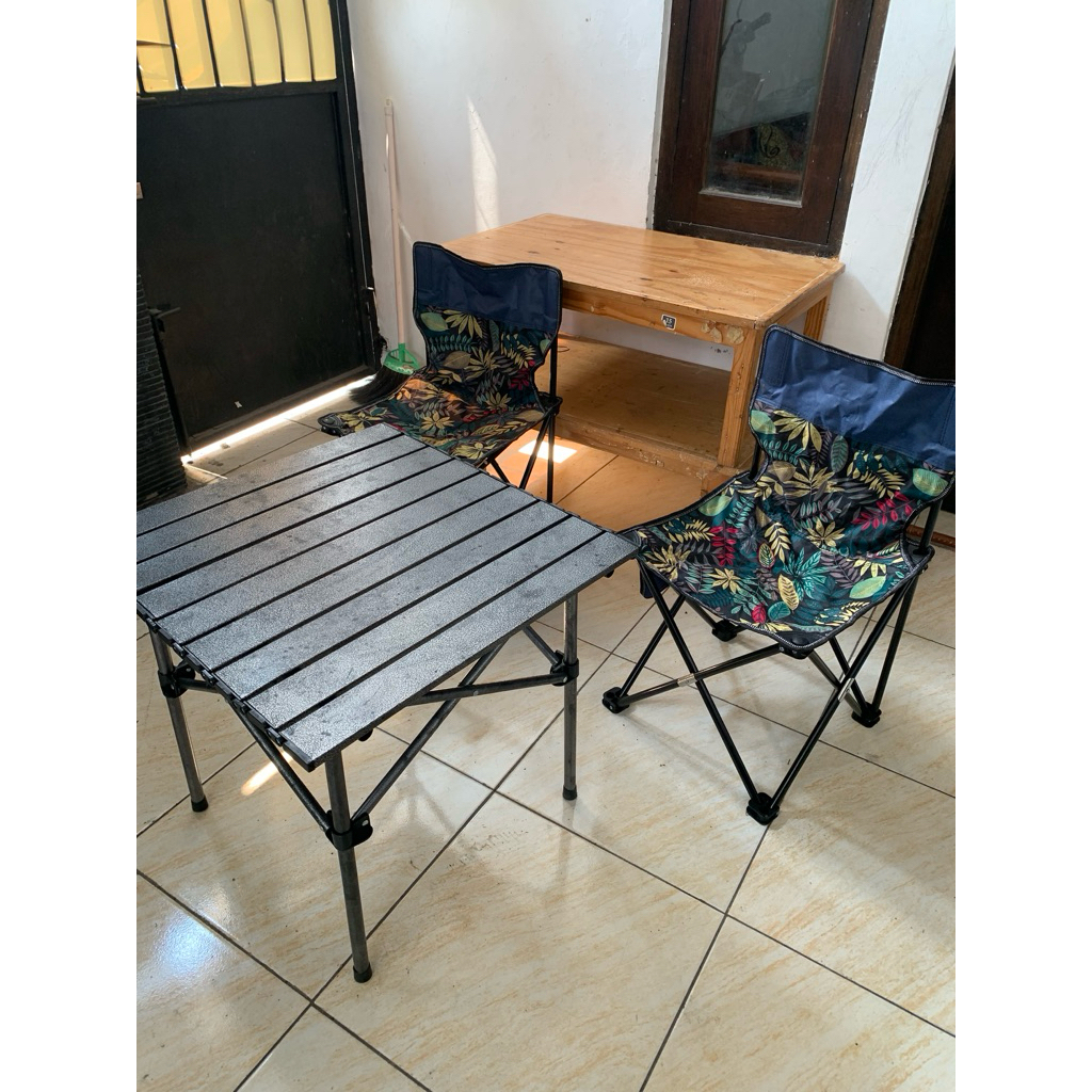 Set Meja Kursi Lipat outdoor size XXL second