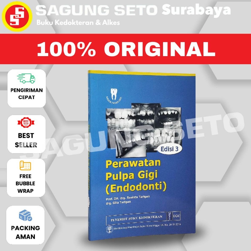 BUKU PERAWATAN PULPA GIGI  ( ENDODONTI ) E-3, PROF.DR. RASINTA - EGC