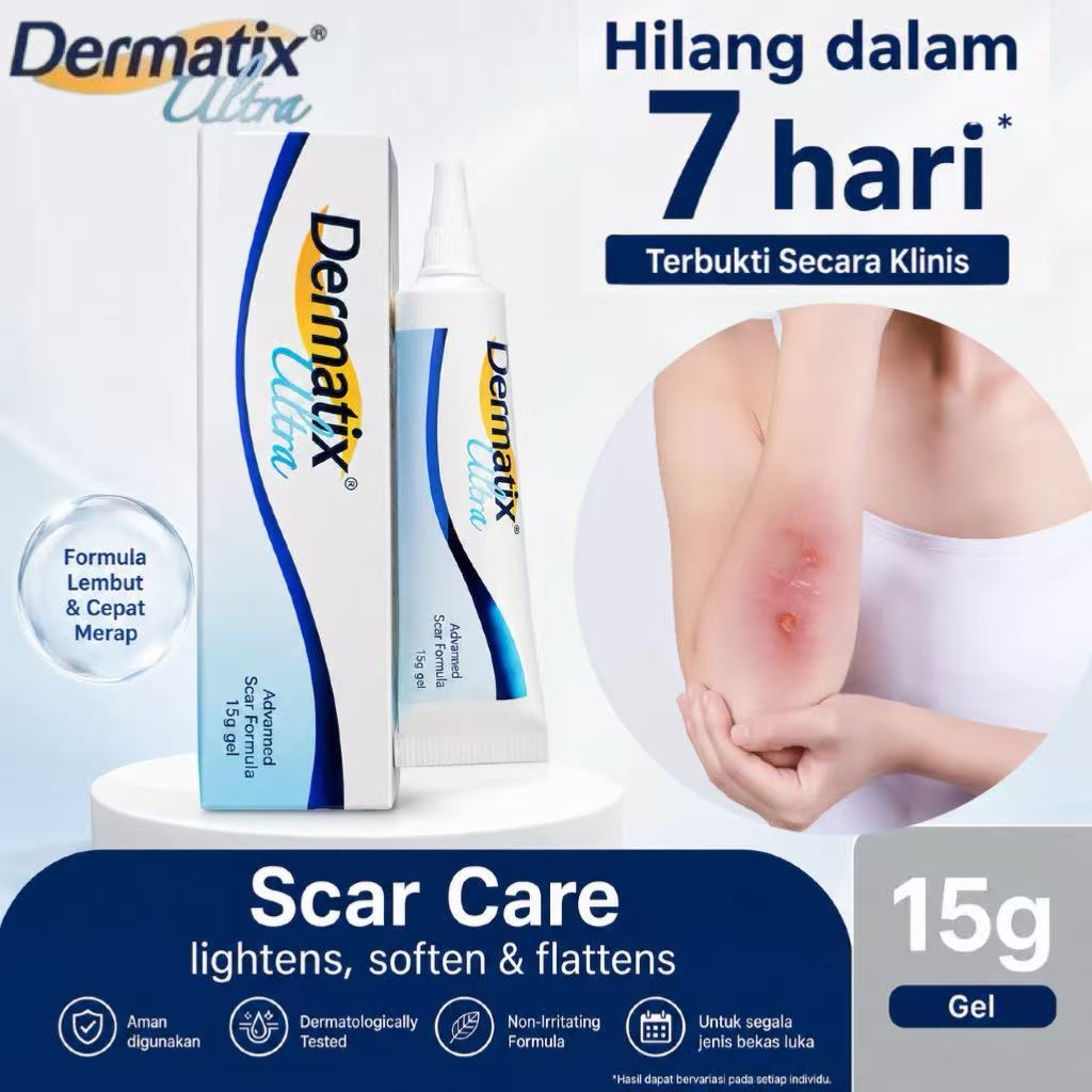 *ORI&READY STOCK* Dermatix Ultra Scar Removal Cream 15gr  - Surgical Scars Effectively - Bekas Caesa