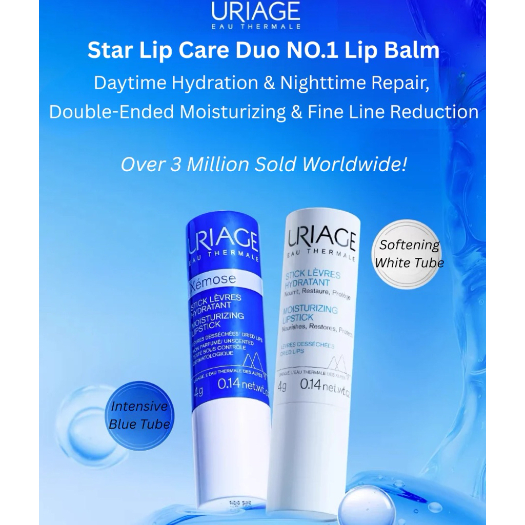 #ROSIE_URIAGE EAU THERMAL XEMOSE MOISTURIZING LIPSTICK 4GR (LIP BALM LIPBALM)