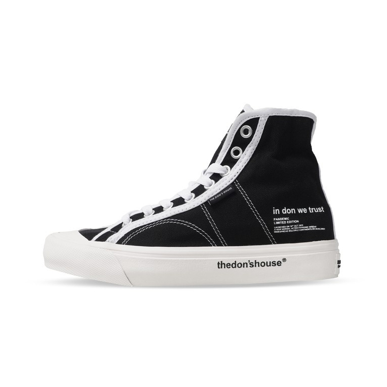 The Don's House PANDEMIC BW HIGH - Sepatu Sneakers Casual Pria Wanita 39-44
