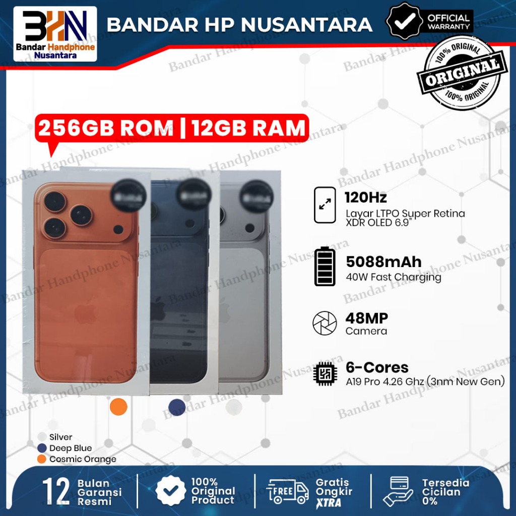 [G] Apple iPhone 17 PRO MAX 256GB NEW GARANSI RESMI