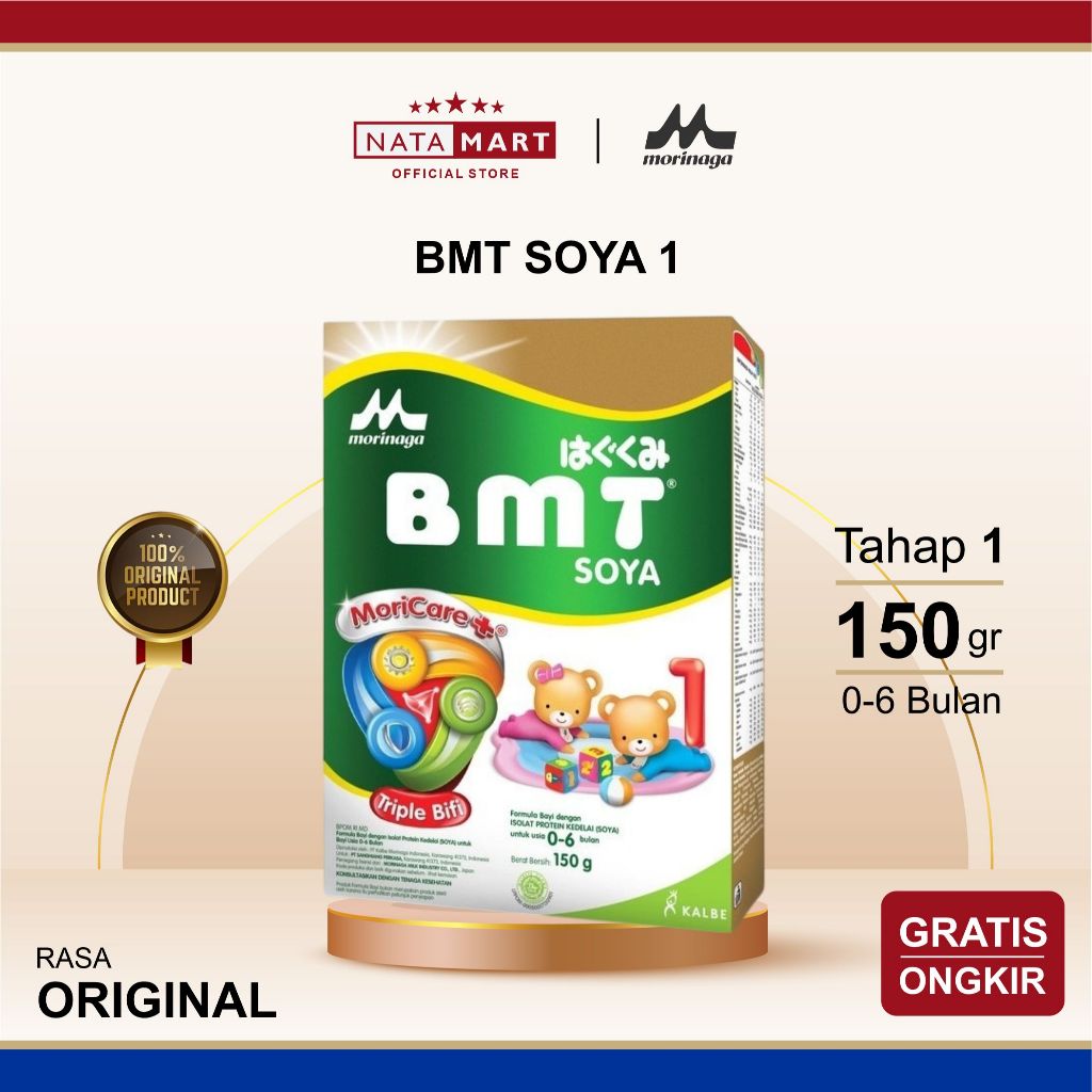 BMT SOYA 1 MORICARE+ 0-6 BULAN 150G ORIGINAL