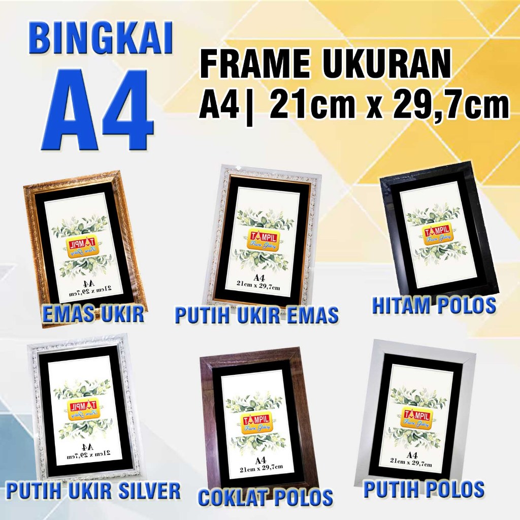 Bingkai Sertifikat / Bingkai A4
