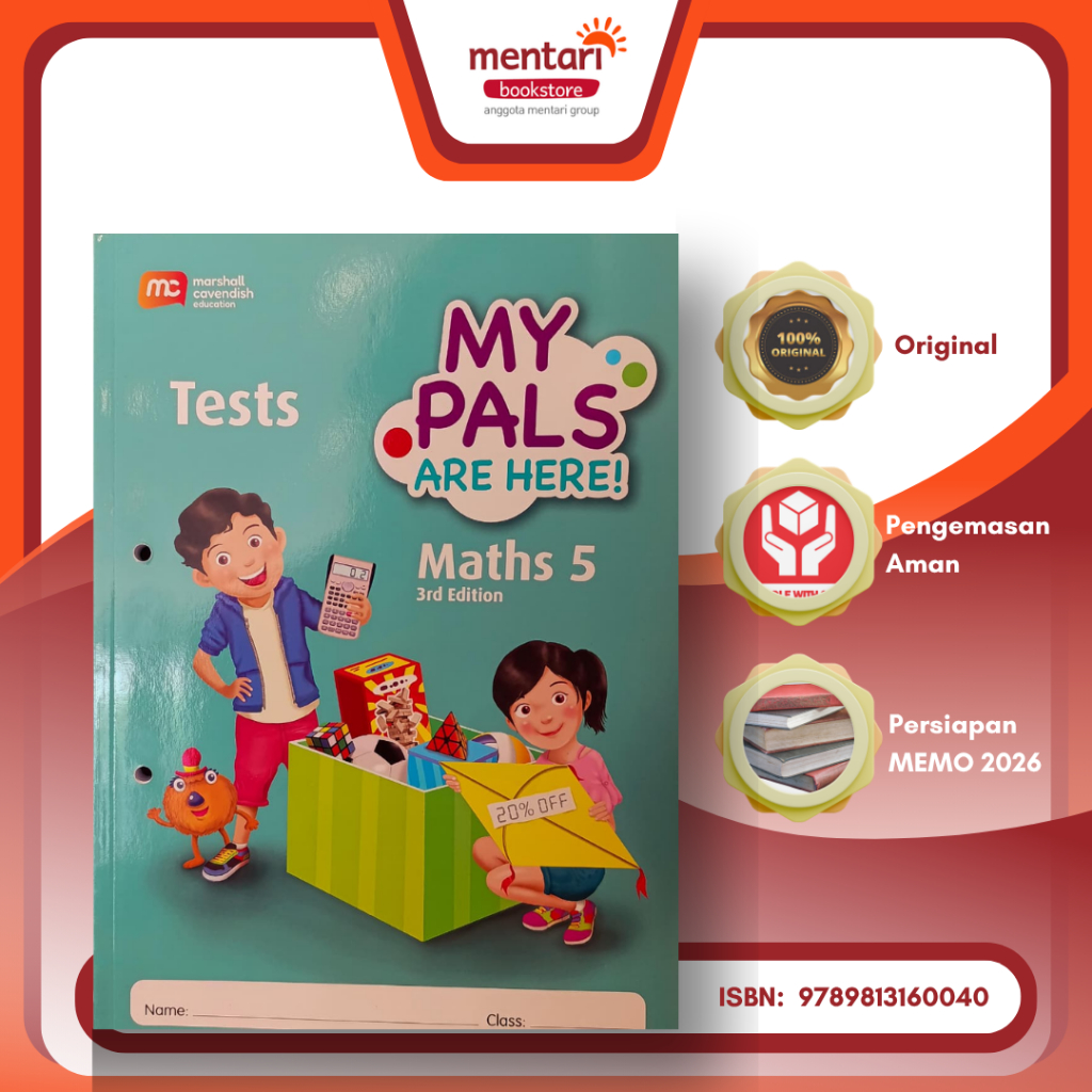 Mentari Bookstore Marshall Cavendish - My Pals are Here Maths Test | Buku Pelajaran Matematika SD|Pe