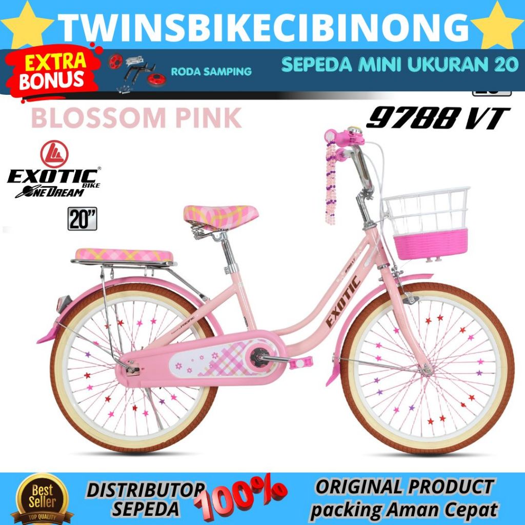 Sepeda Mini 20 Exotic 9788 VT Keranjang