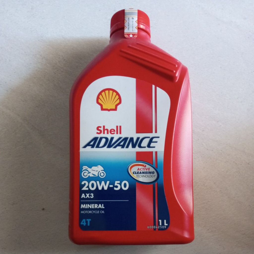 Oli Advance  Ax3 20/50 0.8 Oli Motor Manual Shell Oli Shell Motor Bebek Oli Shell Original
