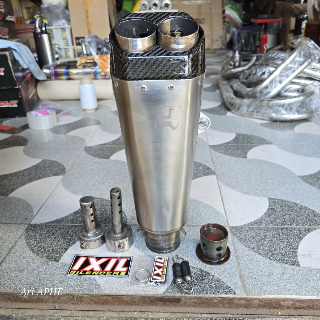 slincer silincer knalpot IXIL ixRace Hexagon original Spain lengkap db killer