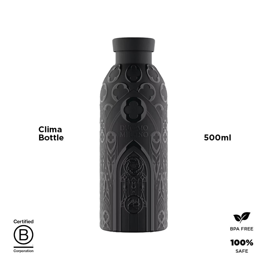 24Bottles Clima Bottle, 500ml - 24Bottles x Duomo Milano 3D Black