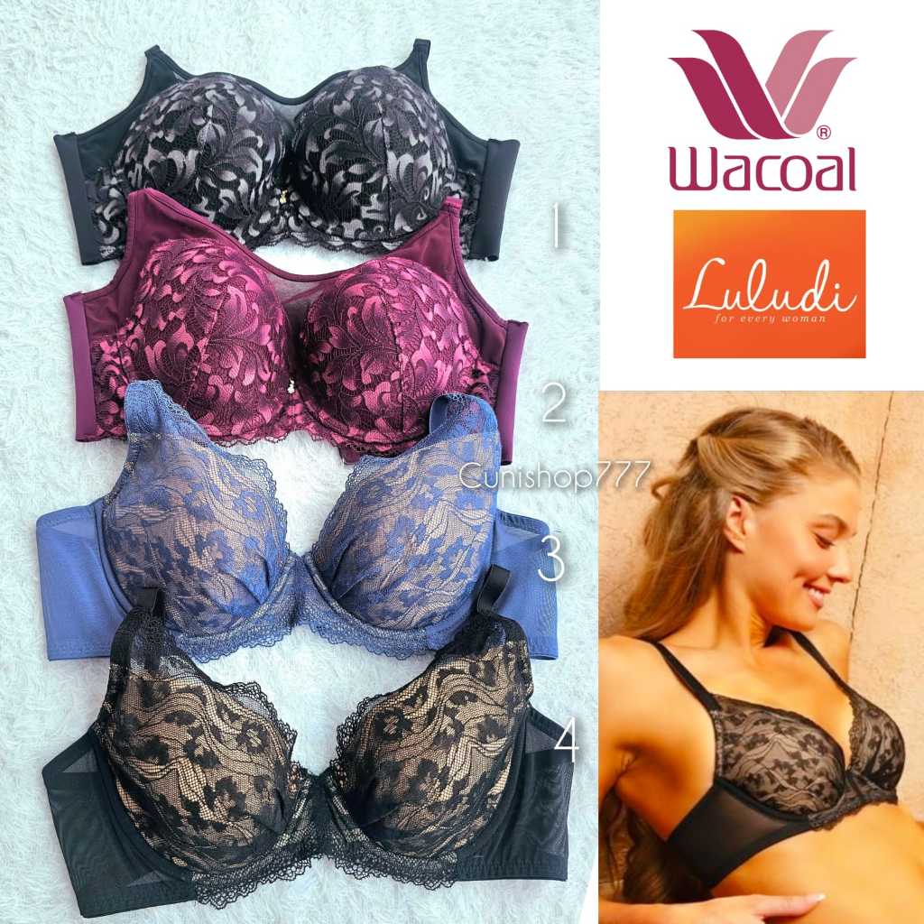 WACOAL LULUDI BRA SIDE SHAPE PAKAI KAWAT 34B 34C 36B 36C 38C BH BERKAWAT LB 1639 IB 4529