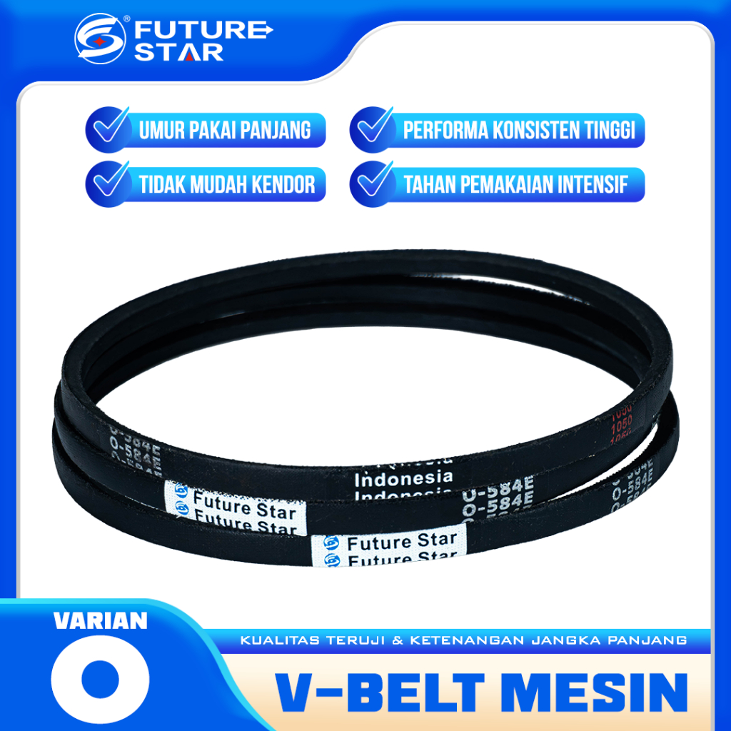 (COD) Vanbelt V Belts Mesin Cuci Universal O-474E, O-500E, O-540E,  O-584E, O-675E Karet Fan V Belt 