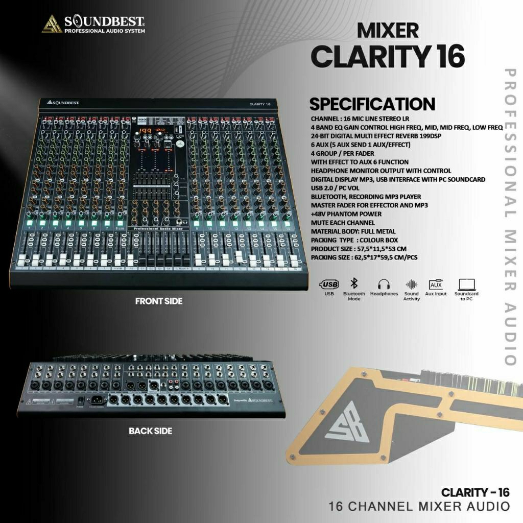 Mixer Soundbest Clarity16 16channel 199dsp