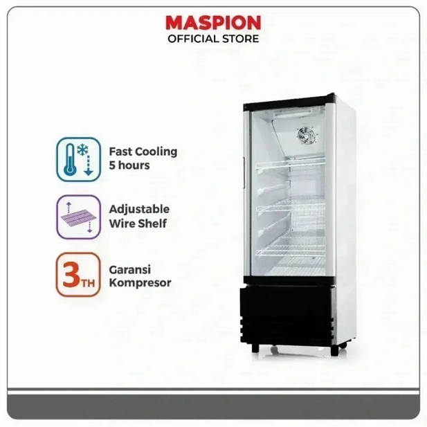 Maspion Showcase USG180ND-C BK