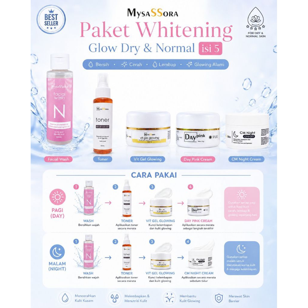 Paket Skincare Mysas isi 5