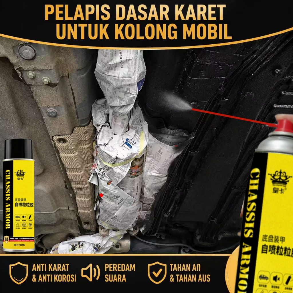 700ML Anti karat semprot besi kolong mobil Pelindung Kolong Mobil Anti Karat Waterproof pelapis anti