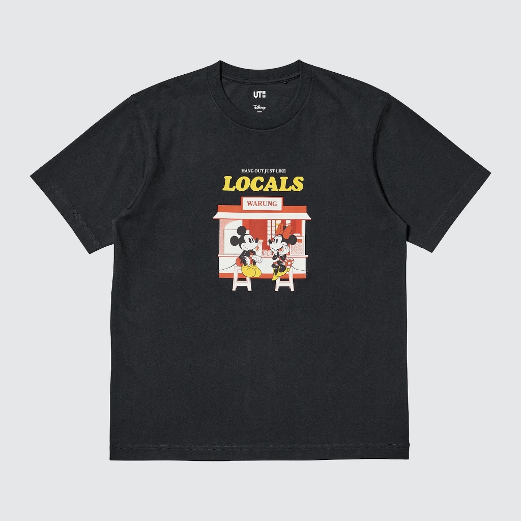Tshirt Uniqlo x Mickey Mouse (Warung) | UT Mickey Mouse in Indonesia Kaos Lengan Pendek Unisex - Hit