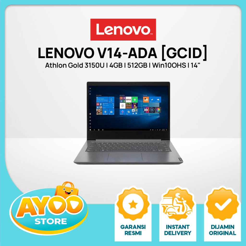 LENOVO V14-ADA (Athlon Gold 3150U/4GB/512GB/Win10OHS/14") [82C600GCID]