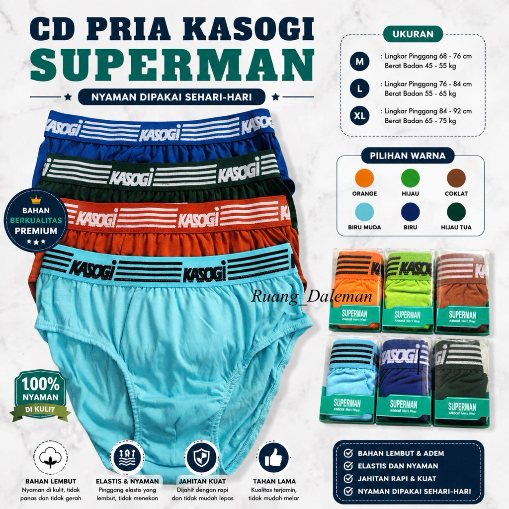 CELANA DALAM PRIA KASOGI,CD KASOGI SUPERMAN