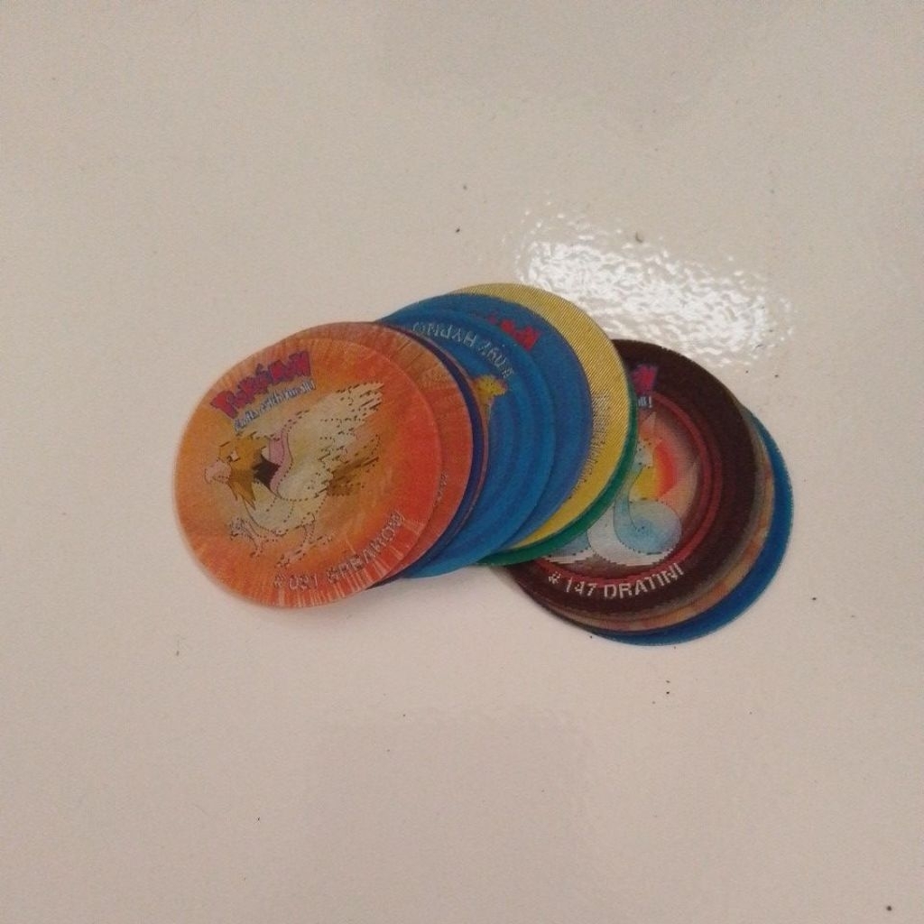 TAZOS TAJOS TAZOZ POKEMON 3D JADUL VINTAGE HADIAH CHIKI BANYAK PILIHAN