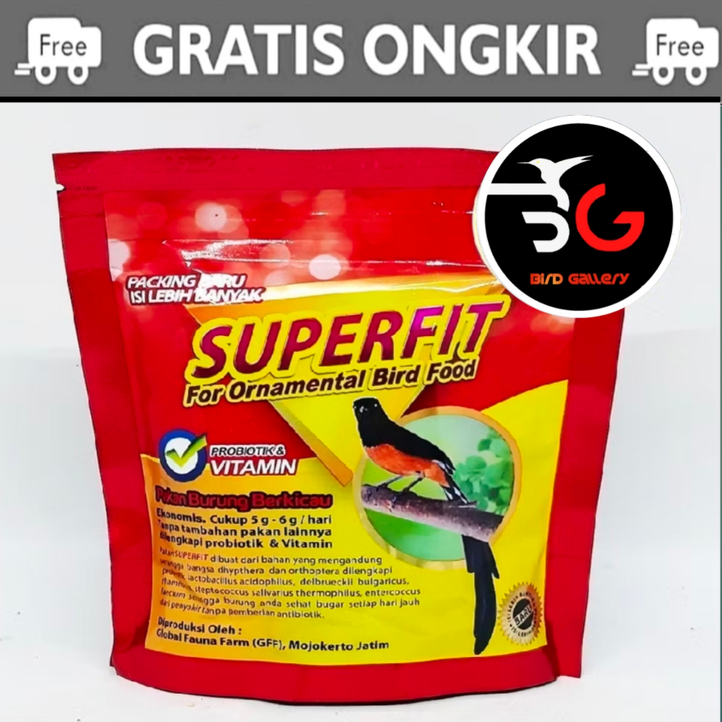 VOER SUPERFIT RED SUPPERFIT GOLD VOER BURUNG MURAI HIGH PROTEIN VOER BREDING MURAI