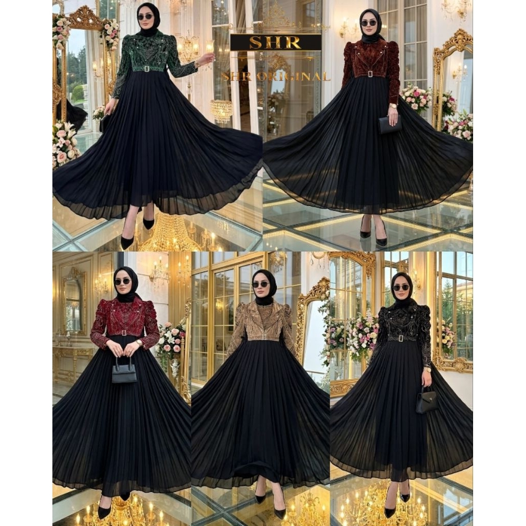 BY ORI SHR DRESS BLAZER SET HIJAB DIJAMIN 1000% ORI SHR