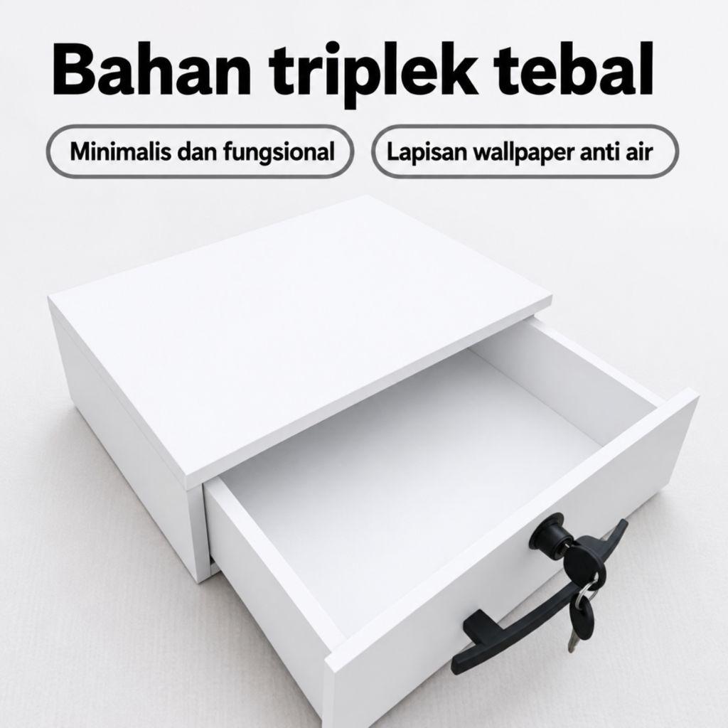 Laci Tunggal Laci Tanpa Sekat/sekat6/sekat5/ Laci Meja Portable Serbaguna Free kardus + bubblewrap