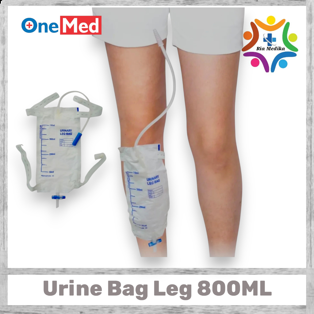 Urine Bag Leg 800CC Urine Bag Paha  Kantong Urine Sterile  Urine Bag Leg Onemed