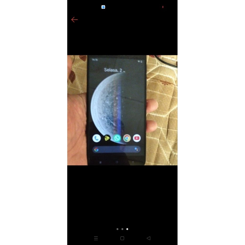 lcd set tc xiomi mi a1 ori copotan minus tompel sama garis tipis
