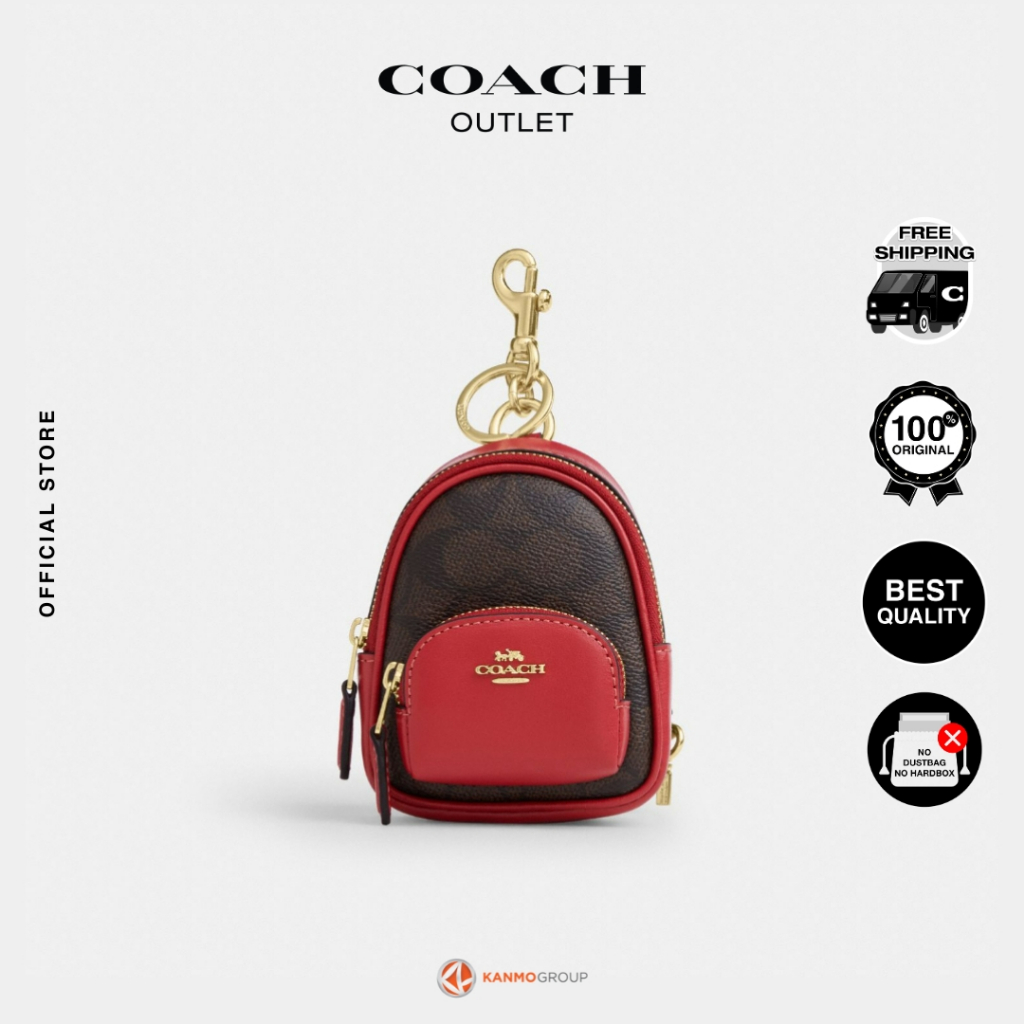 Coach Mini Court Backpack Bag Charm - Gantungan Tas