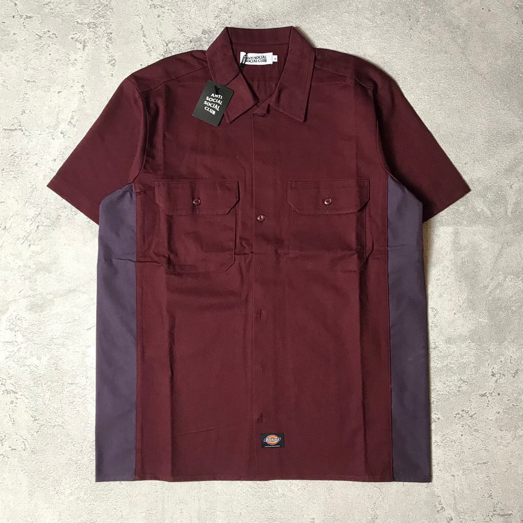 Assc x Dickies Workshirt Burgundy