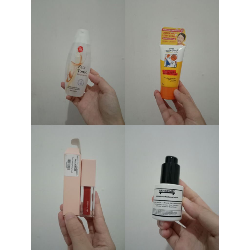 [Skincare] Preloved Aboveboard Serum, Dewtint The Aubree, Viva Face Tonic Bengkuang | New Dermies Su