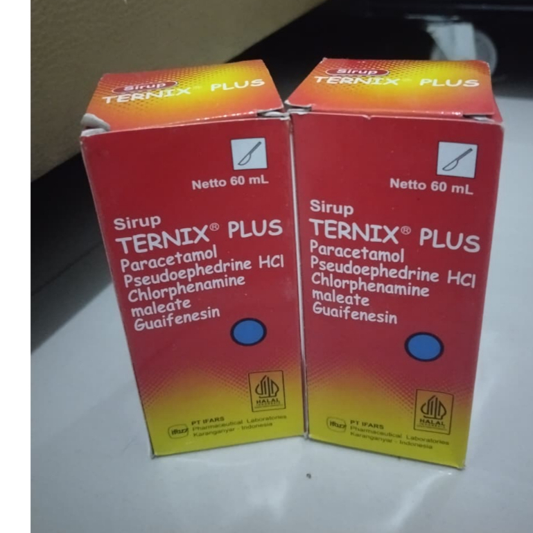 TERNIX PLUS 60 ML SIRUP | SYRUP UNTUK DEMAM BATUK PILEK