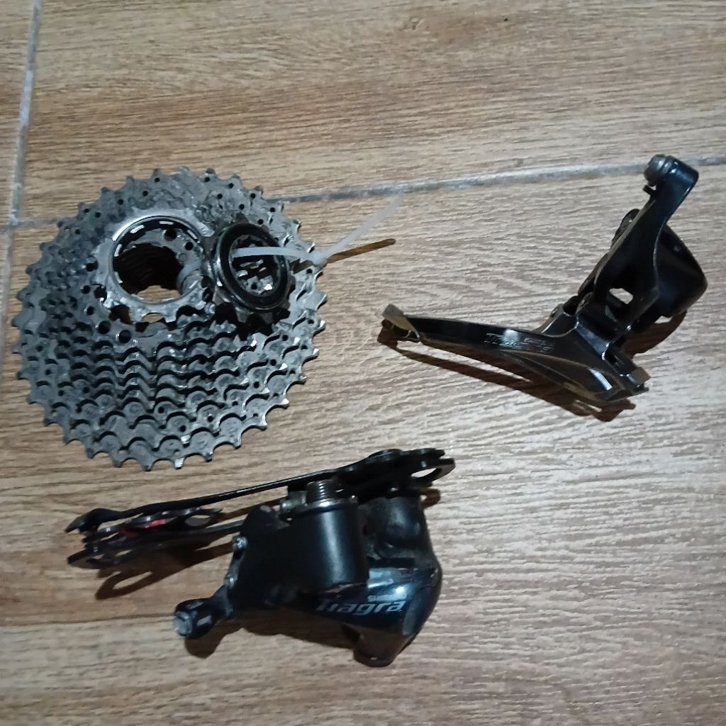 rd tiagra long cage, fd tiagra, sprocket 11-32t ( second )