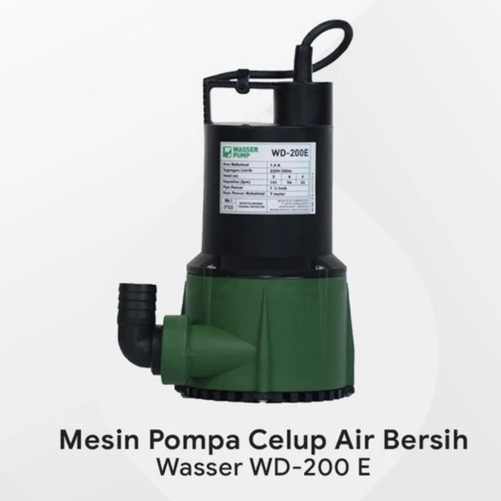 WASSER POMPA CELUP AIR BERSIH WD-200 E SUBMERSIBLE PUMP