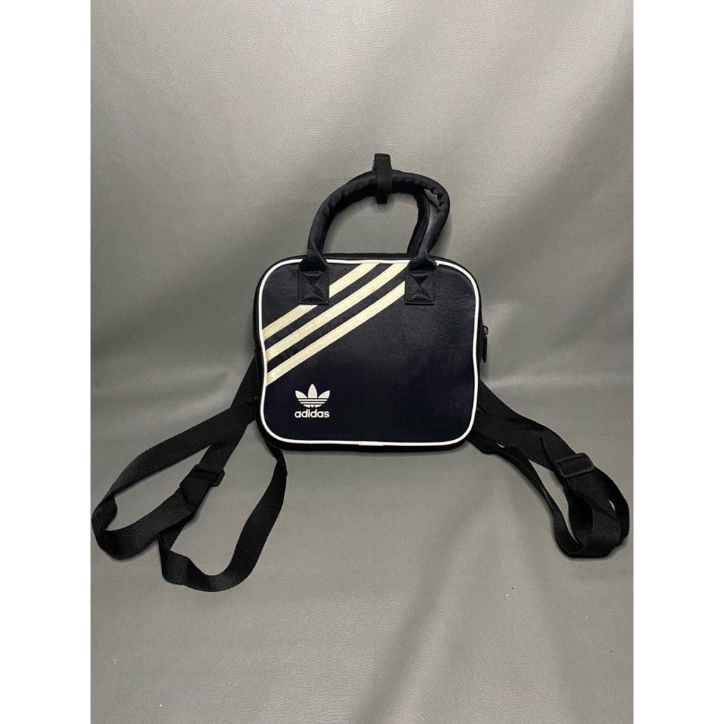 2way slempang mini backpack 3garis 3foil / ADIDAS ORIGINALS NYLON RUCKSACK / MINI BACKPACK ADIDAS / 