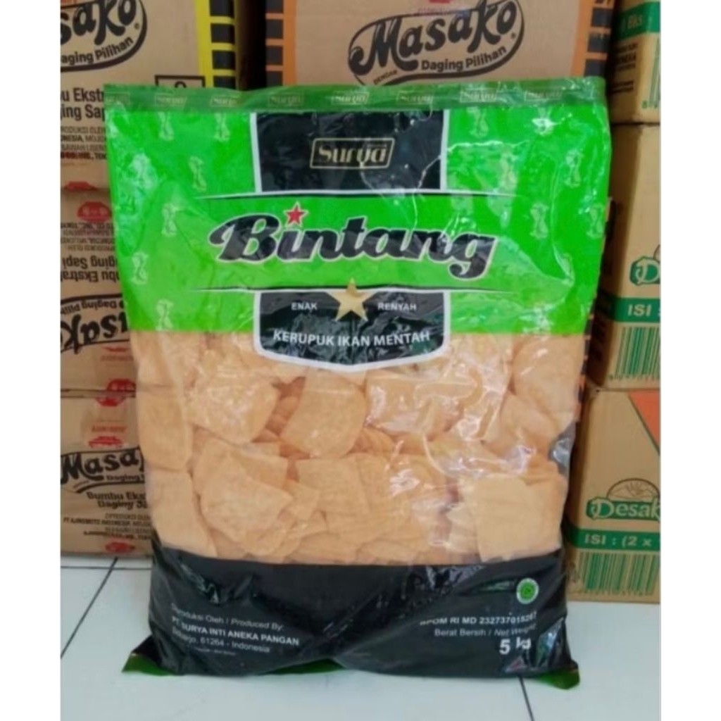Kerupuk Udang Cap Bintang 5kg