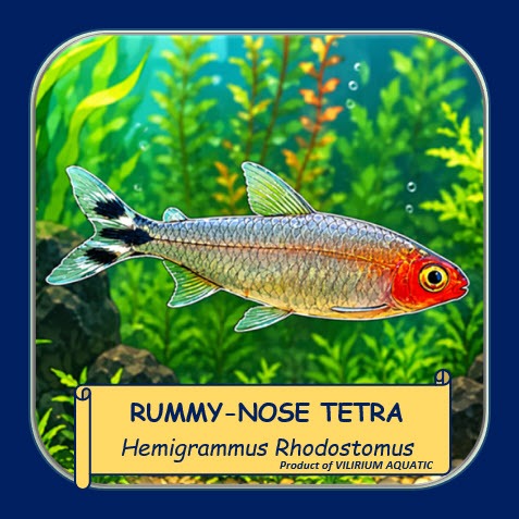 IKAN HIAS AIR TAWAR - RED NOSE TETRA / RUMMY NOSE TETRA (IKAN AQUASCAPE) IKAN SCHOOLING