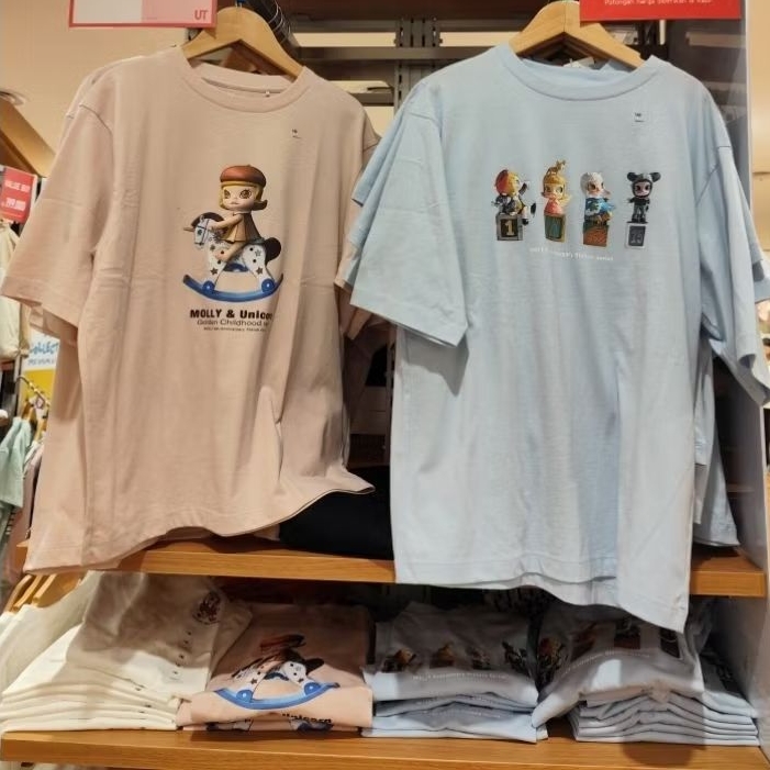 Kaos UT Popmart Fit Oversize Anak Uniqlo (Unisex)