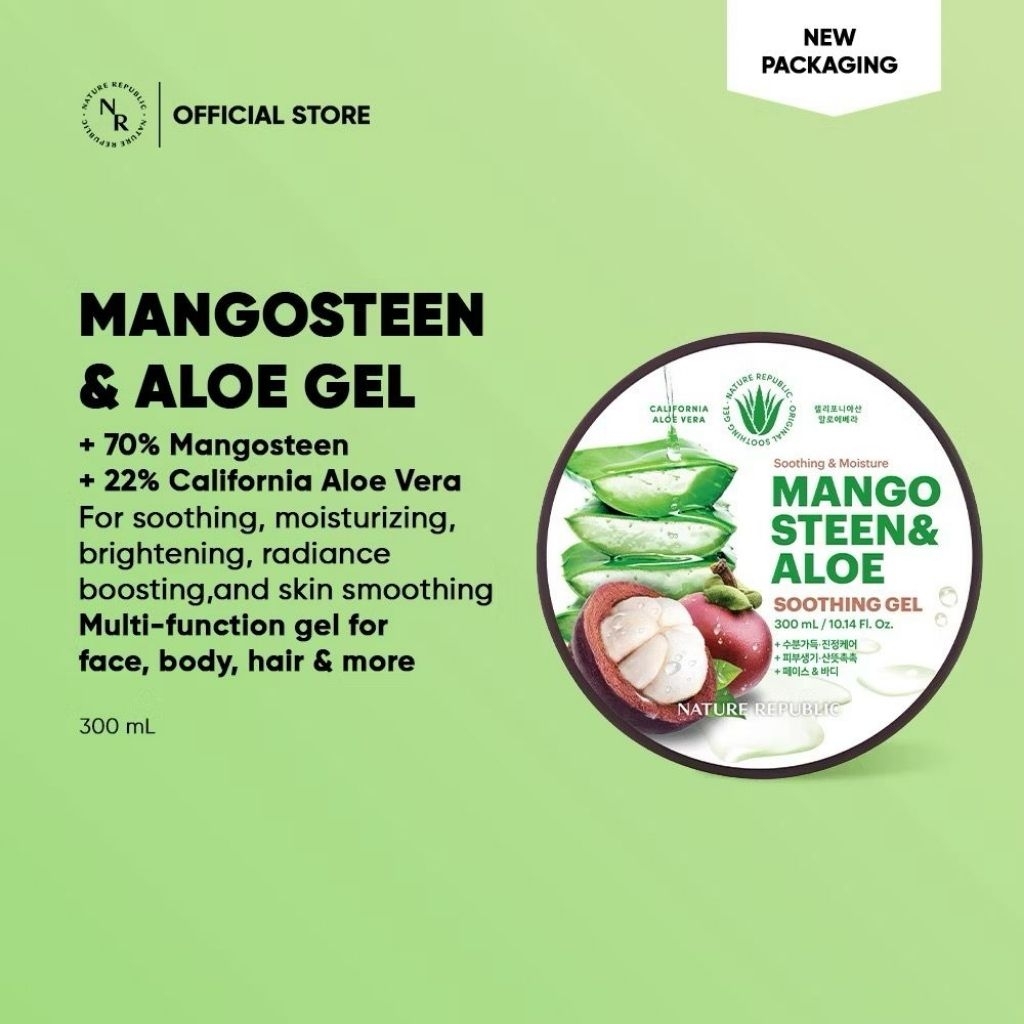[NEW] NATURE REPUBLIC Mangosteen & Aloe Vera Soothing & Moisture Gel 300ml